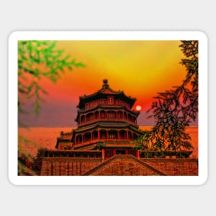 Summer Palace. Kunming Lake. Beijing. China Sticker
